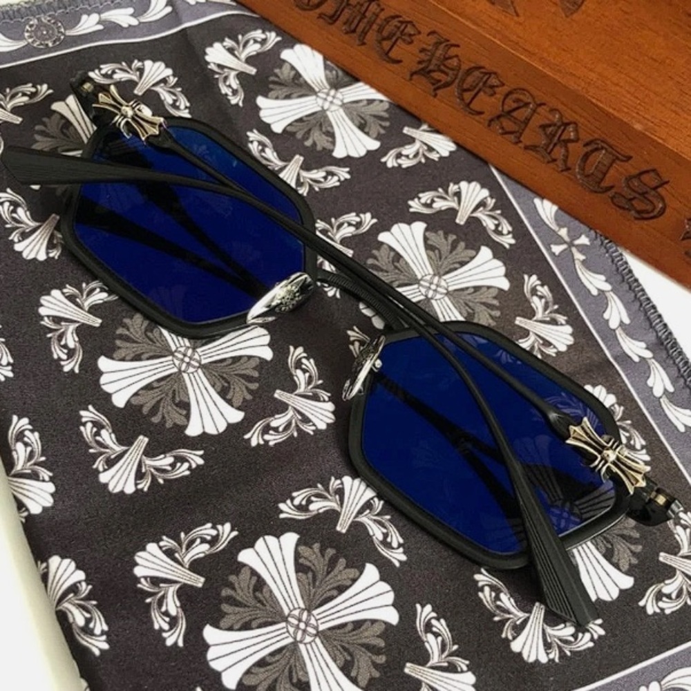 Chrome Hearts Datass sunglasses black lenses 54-21-147 - Picture 2 of 8
